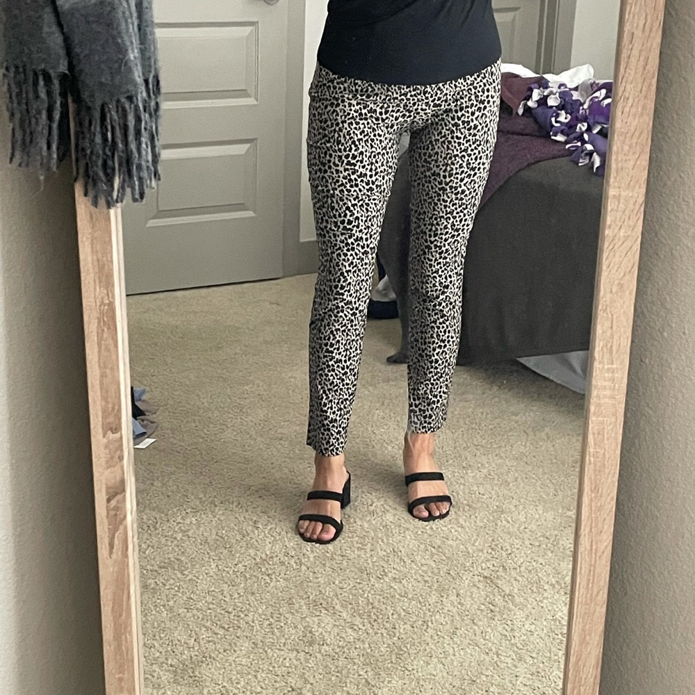 A new day, leopard print work pants